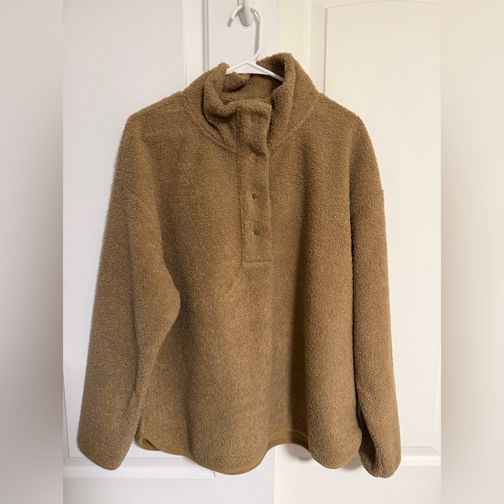 J.Crew Sherpa Snap Pullover